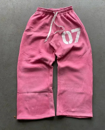 Embroidered Drawstring Sweats