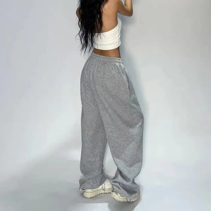 Streetwear Gray Sweatpants For Women