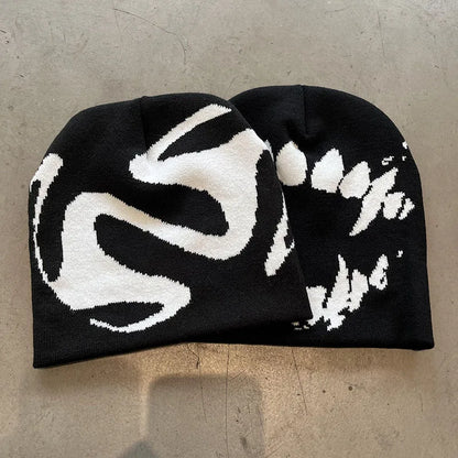 Black Skull Beanie