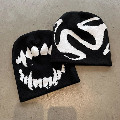 Black Skull Beanie