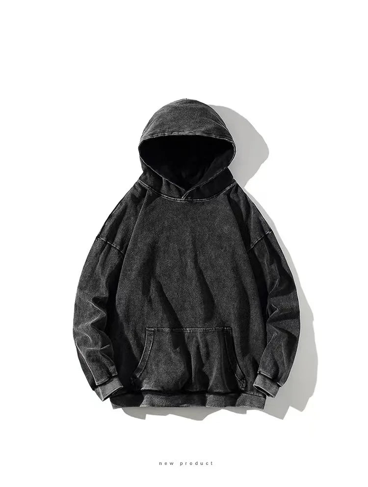 Men's Washed Cotton Hoodie