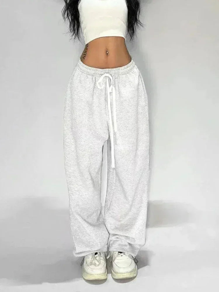 Streetwear Gray Sweatpants For Women