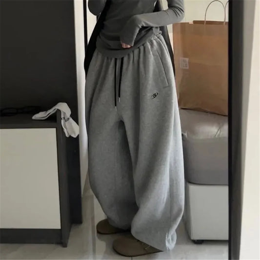 Women's Oversized Gray Sweatpants