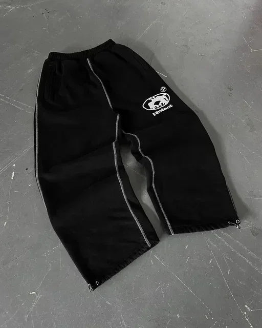 Embroidered Drawstring Sweats