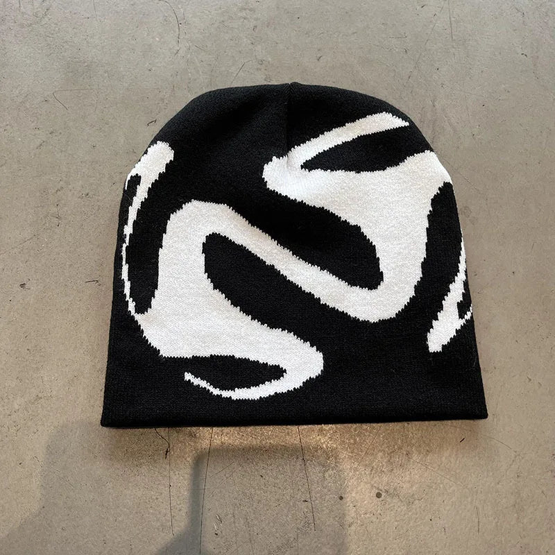 Black Skull Beanie